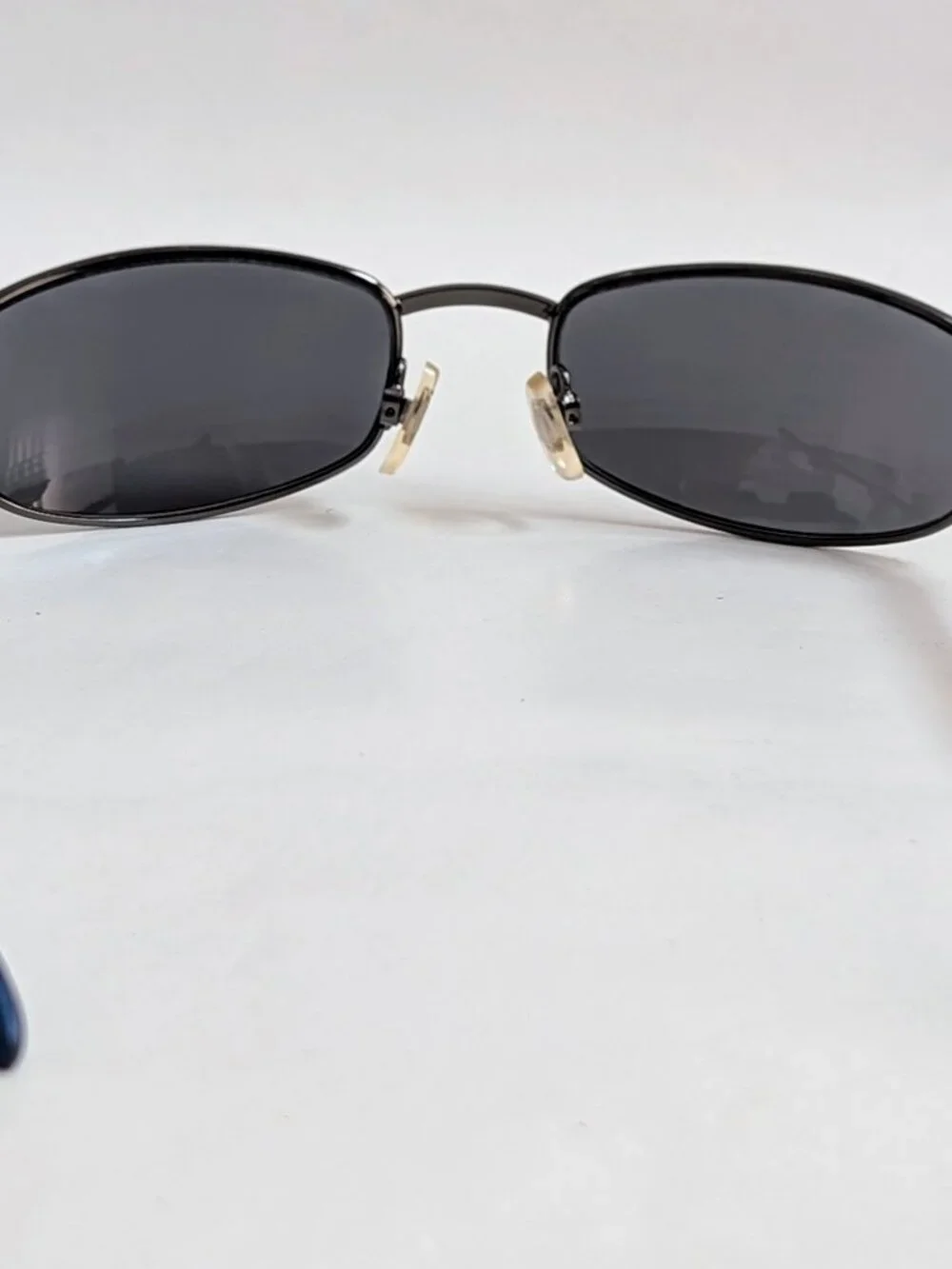 NWT Vintage 90's Rectangle Metal Sport Sunglasses (D. Gunmetal)